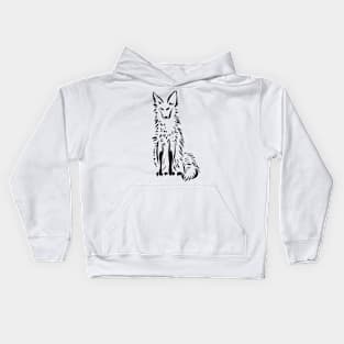 Tall Furry Fox Kids Hoodie